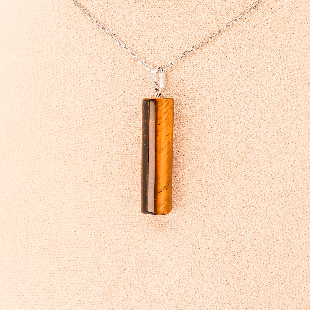 Tiger Eye Pillar Pendant-0